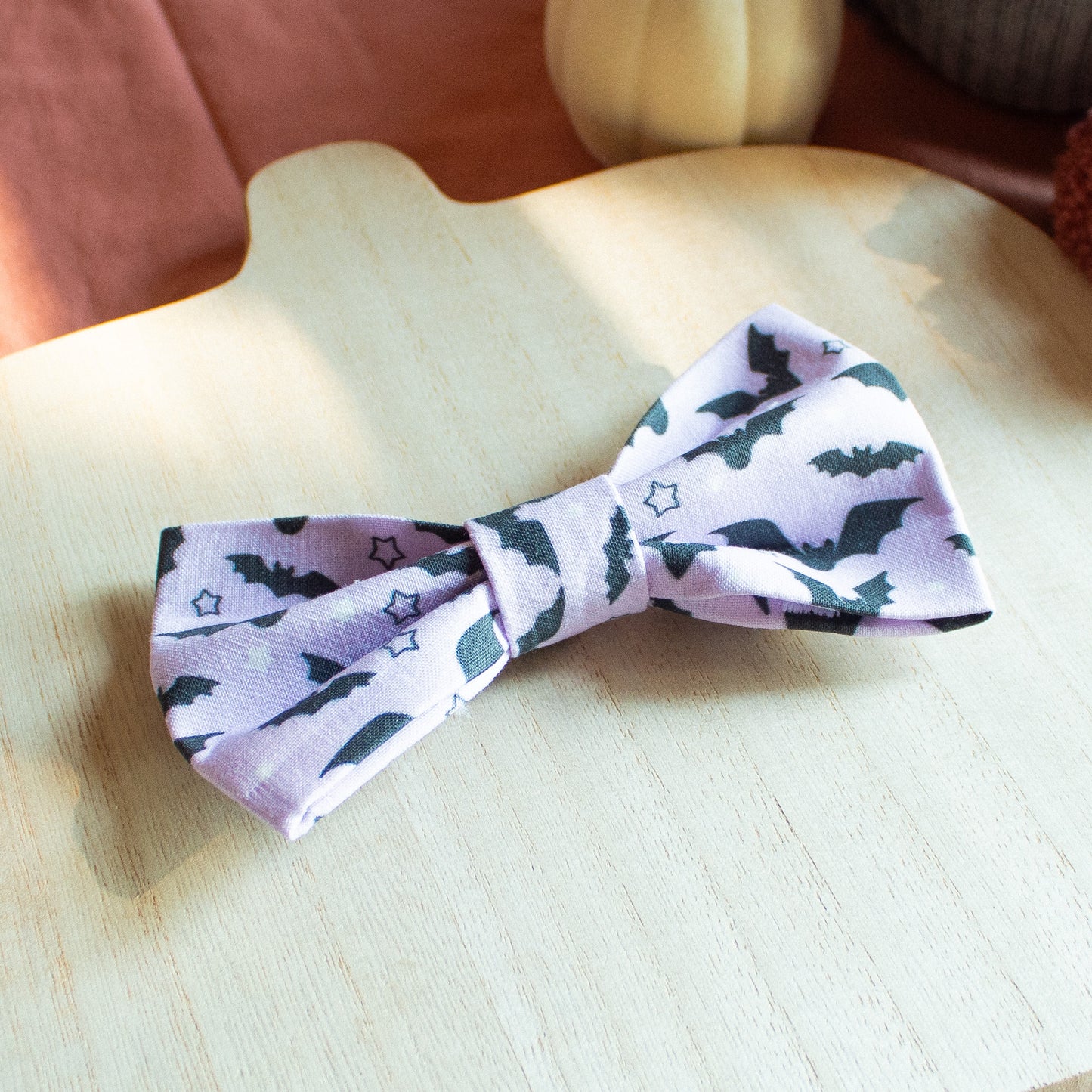 Pastel Bats Dog Bowtie