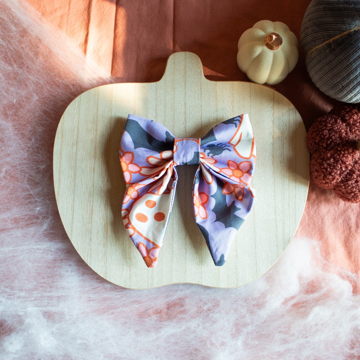Retro Halloween Dog Sailor Bow