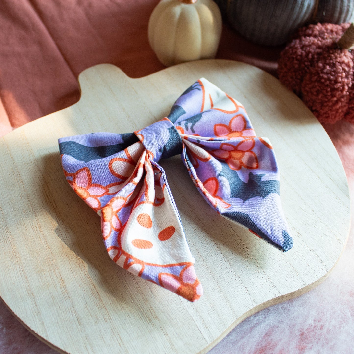 Retro Halloween Dog Sailor Bow