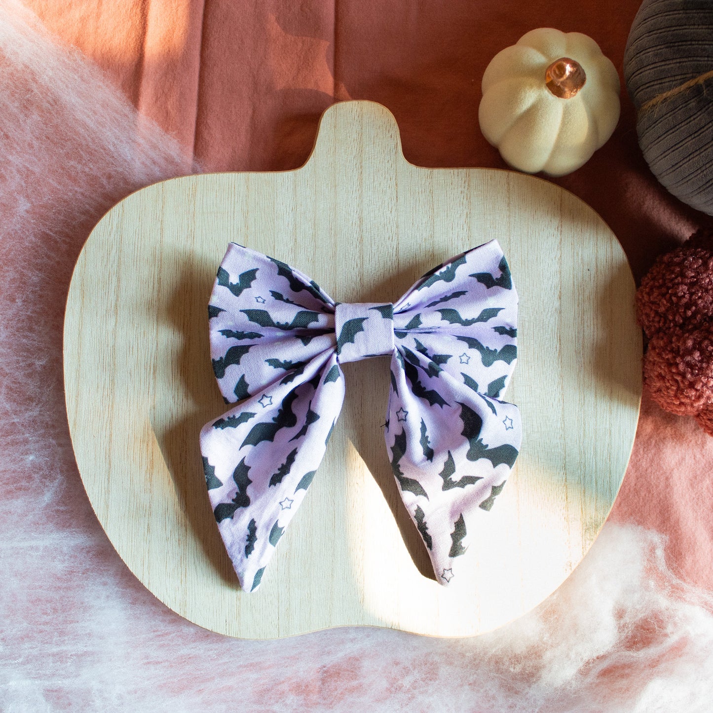 Pastel Bats Dog Sailor Bow