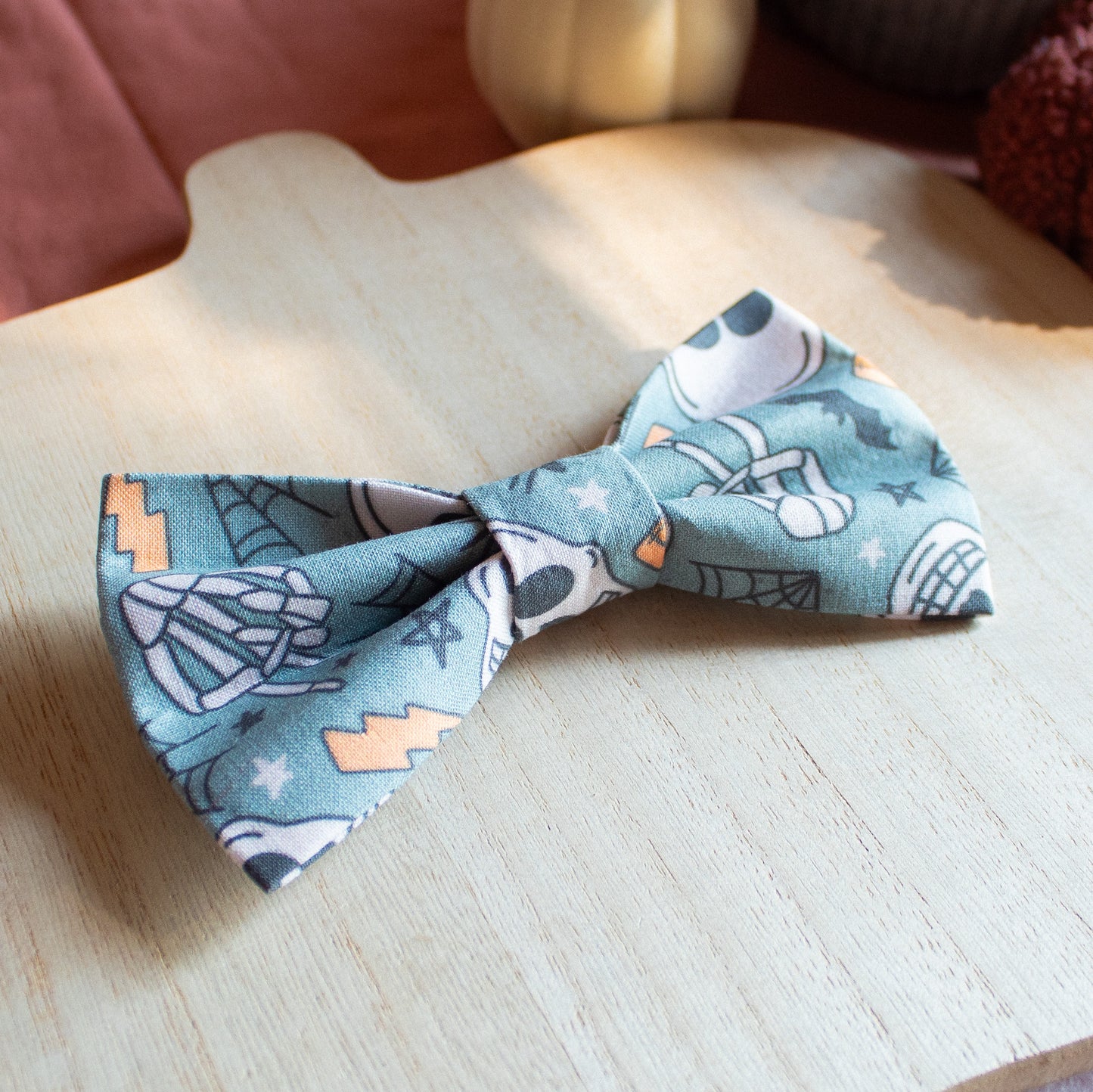Scary Skulls Dog Bowtie