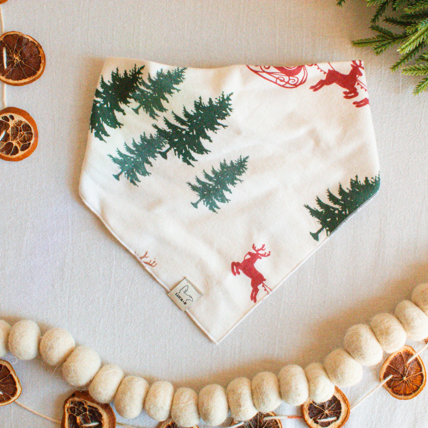 Christmas Tree Farm Flannel Bandana