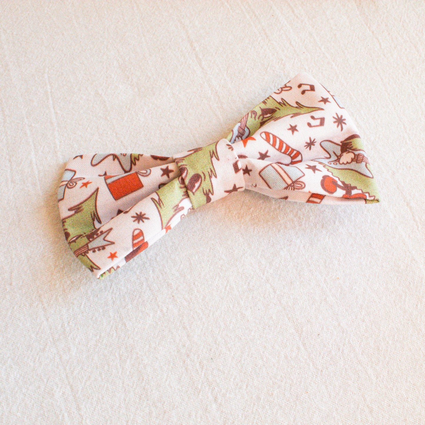 Rockin' Around the Christmas Tree Dog Bowtie