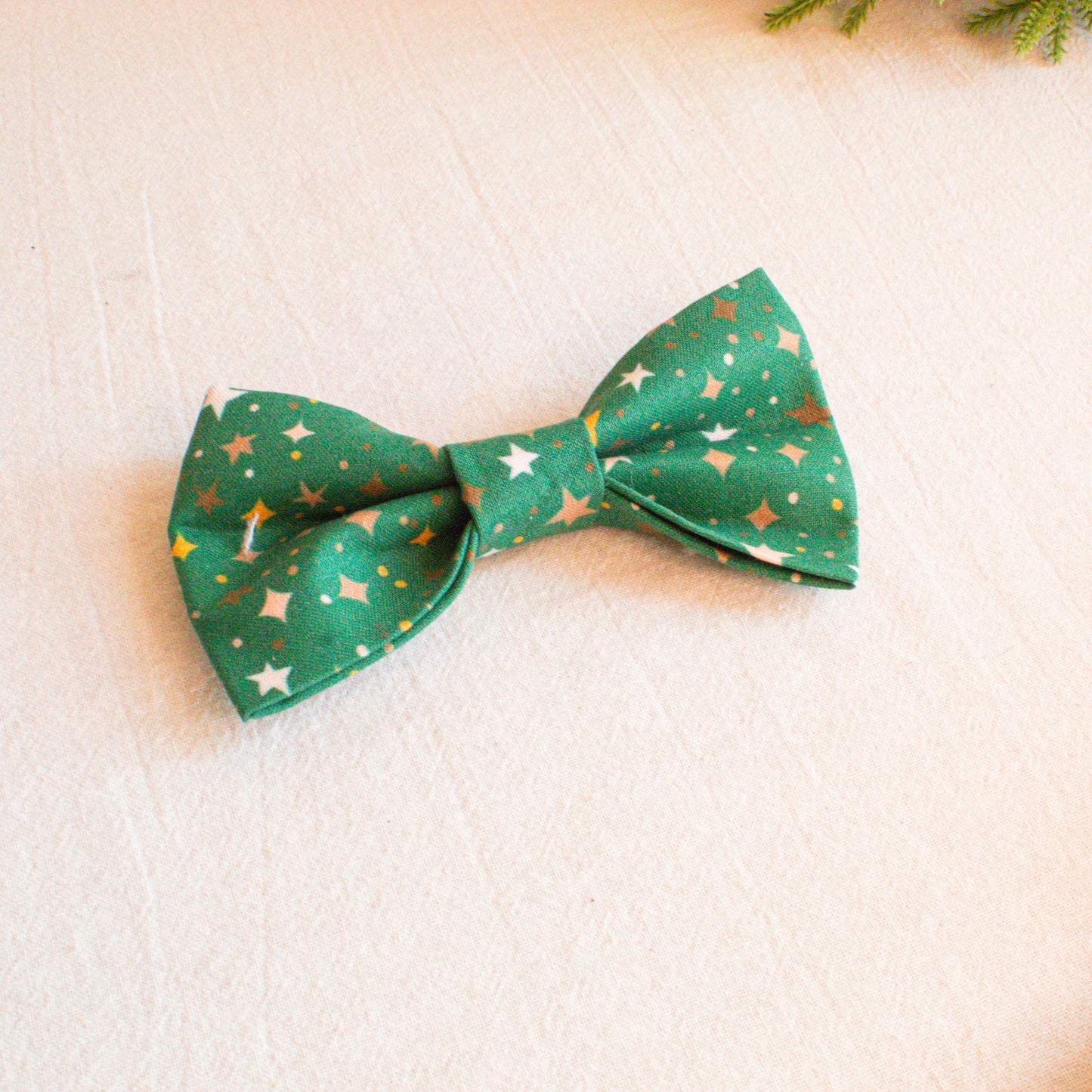 Christmas Stars Dog Bowtie