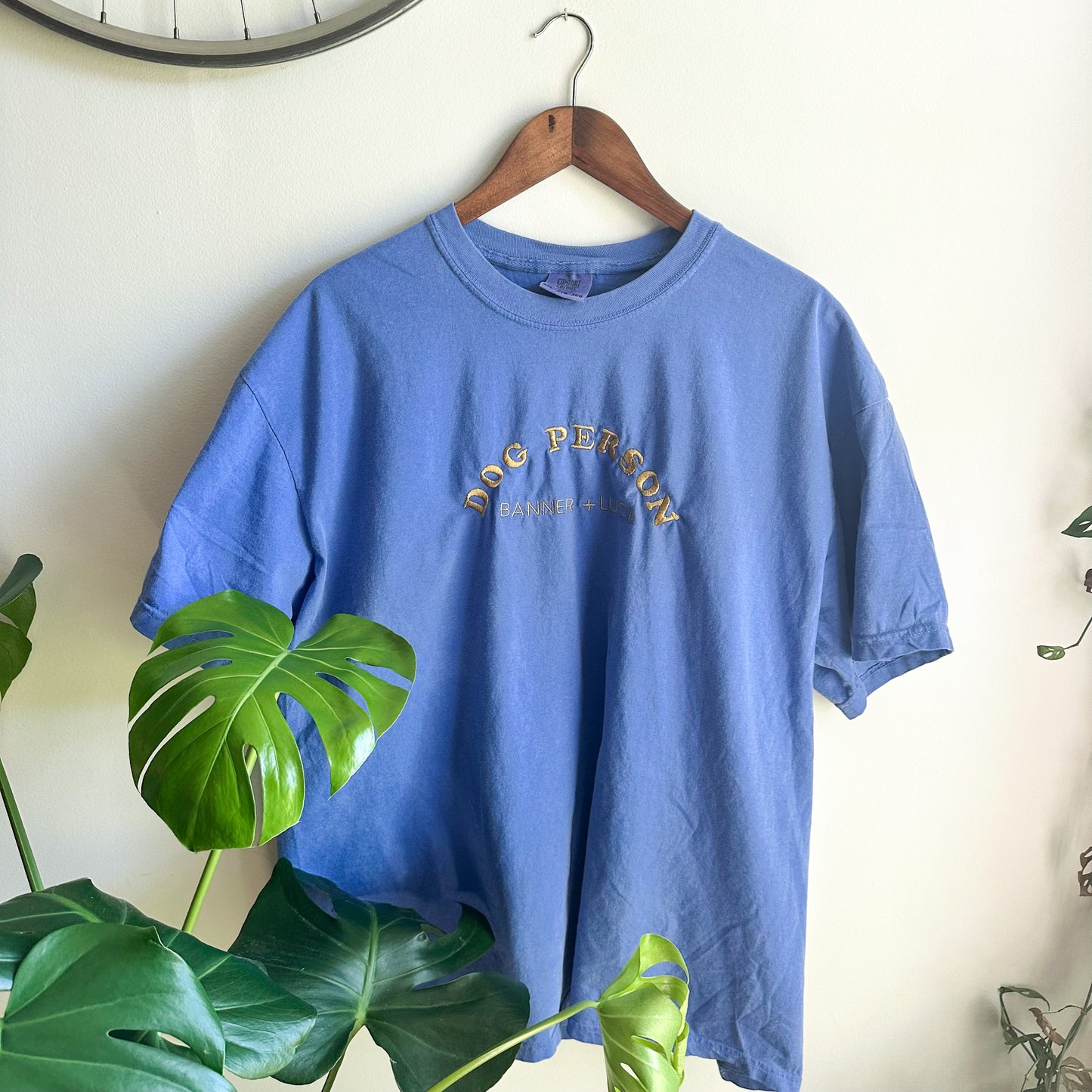 Dog Person Embroidered Tee Shirt