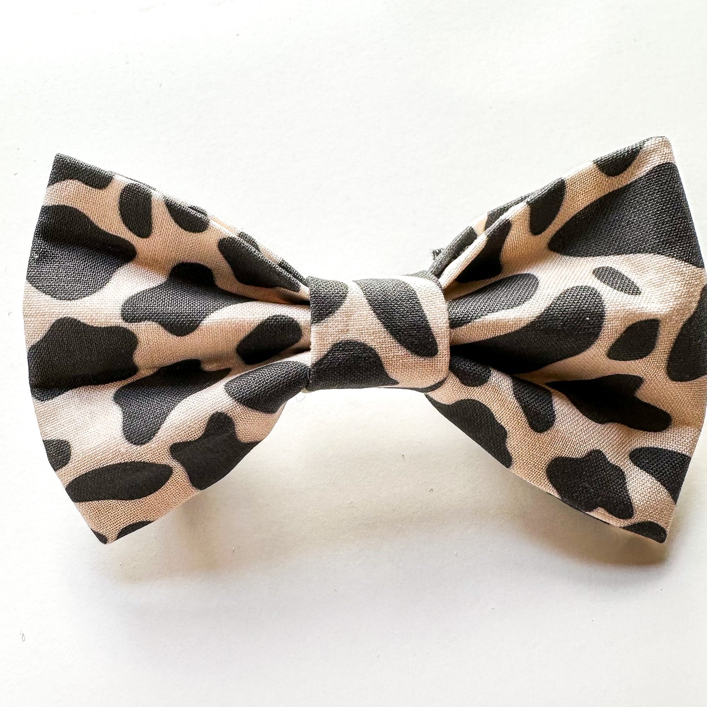 Cow Print Dog Bowtie