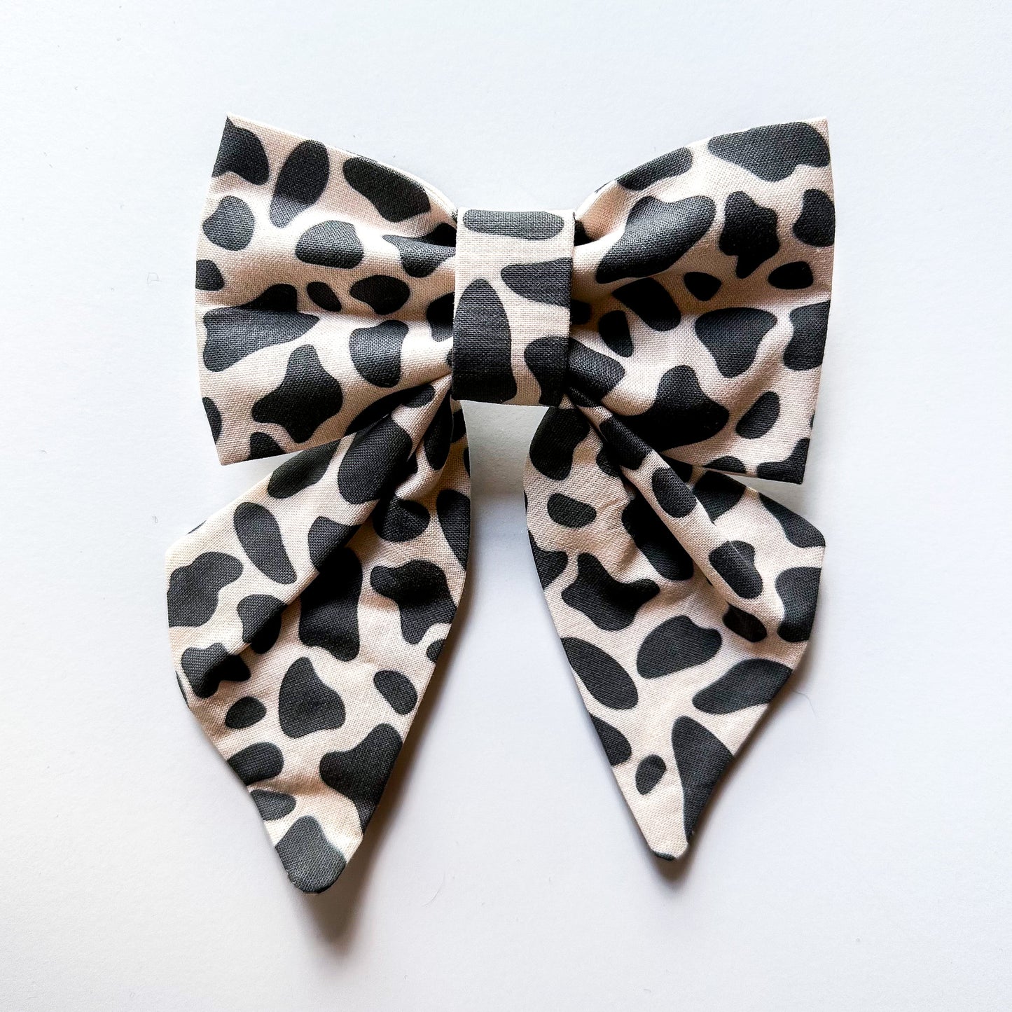 Cow Print Dog Sailor Bow