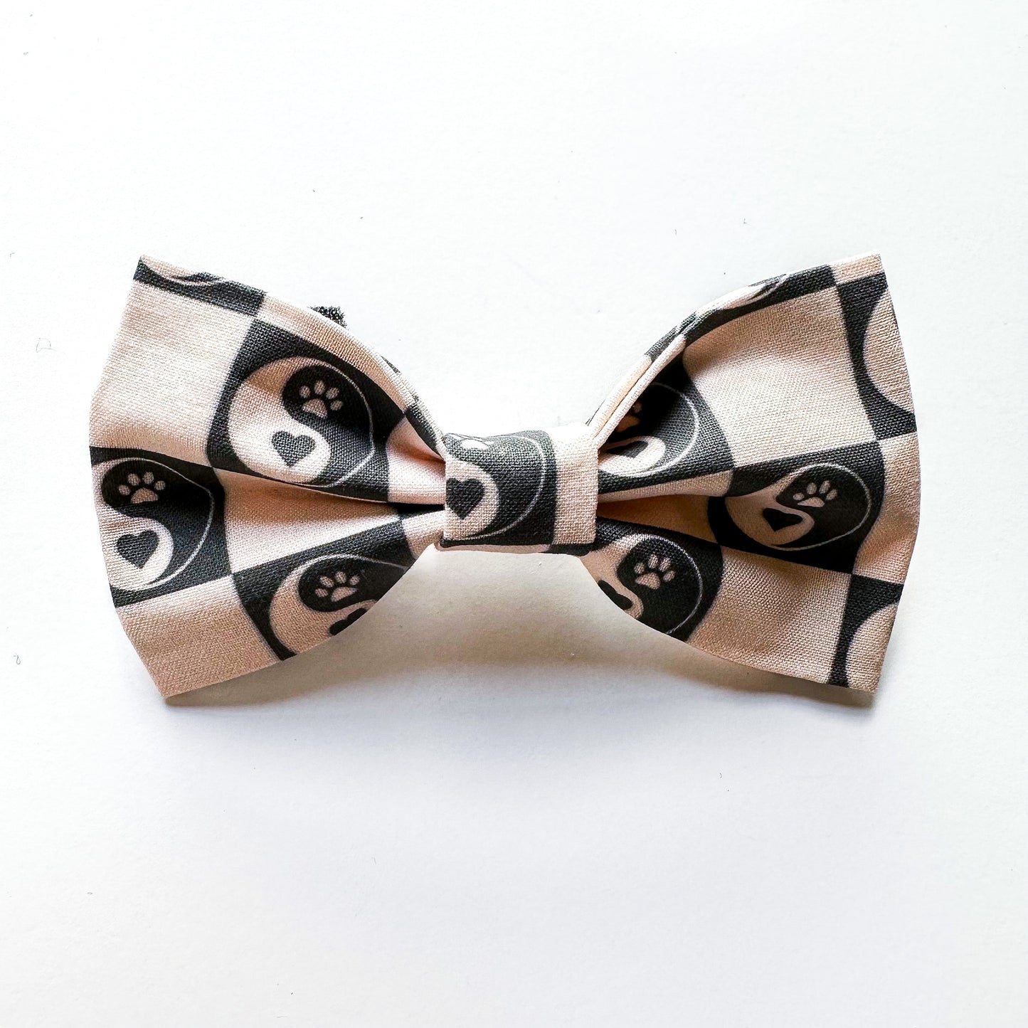 Yin Yang Dog Bowtie