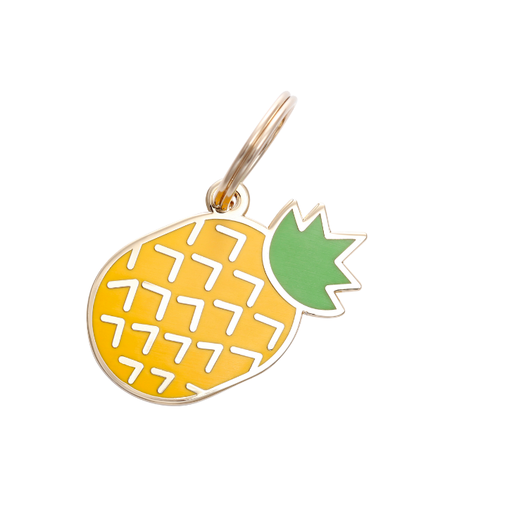 Pineapple Pet ID Tag