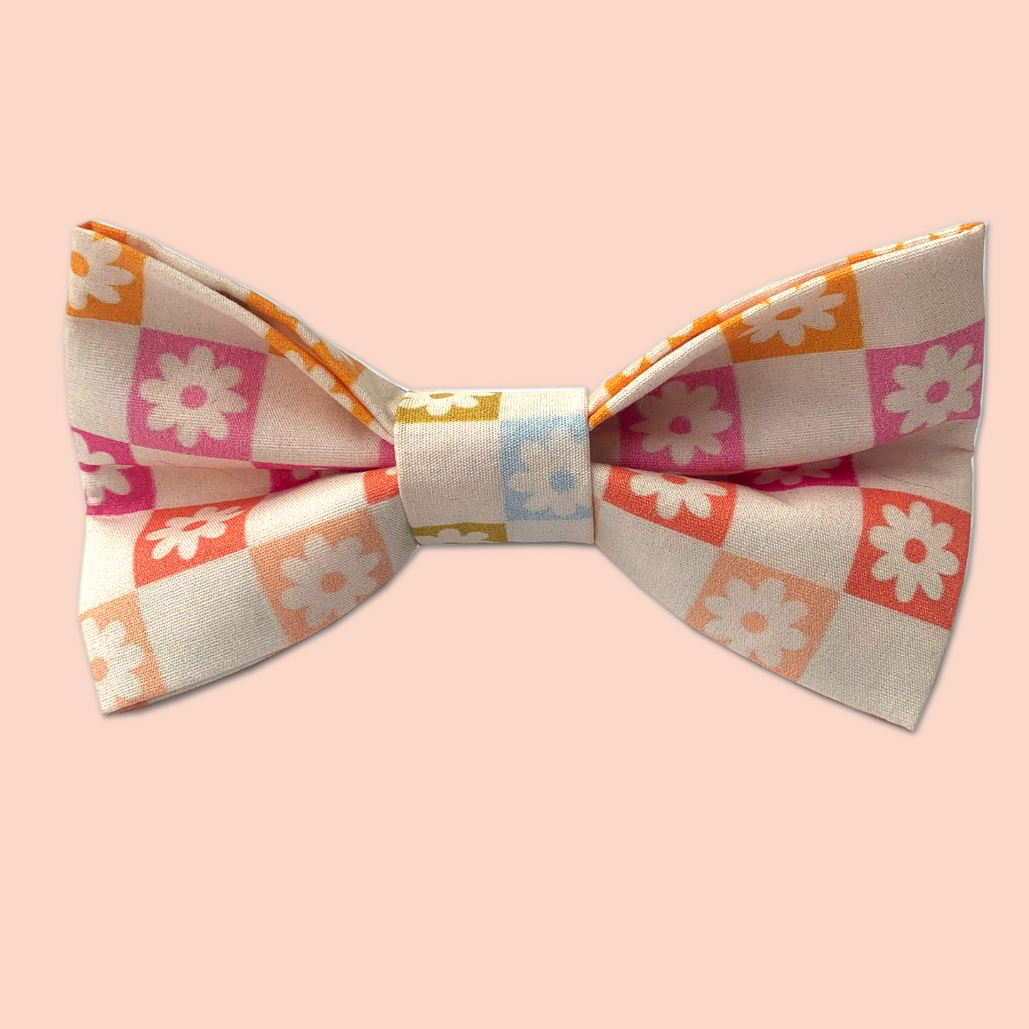 Rainbow Daisy Bowtie
