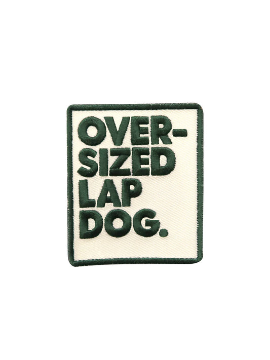 Oversized Lap Dog iron-on patch for dogs