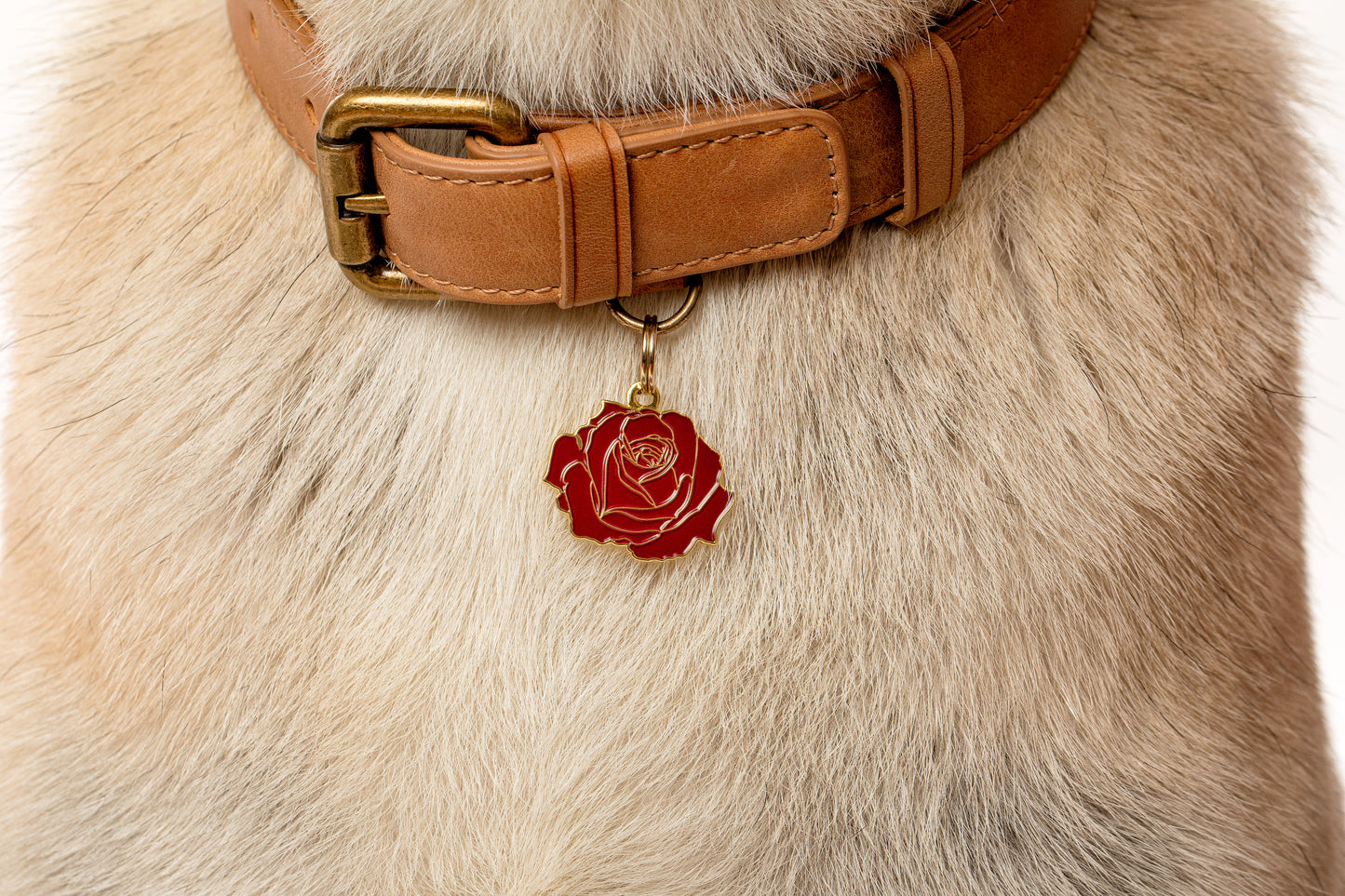 Rose Pet ID Tag