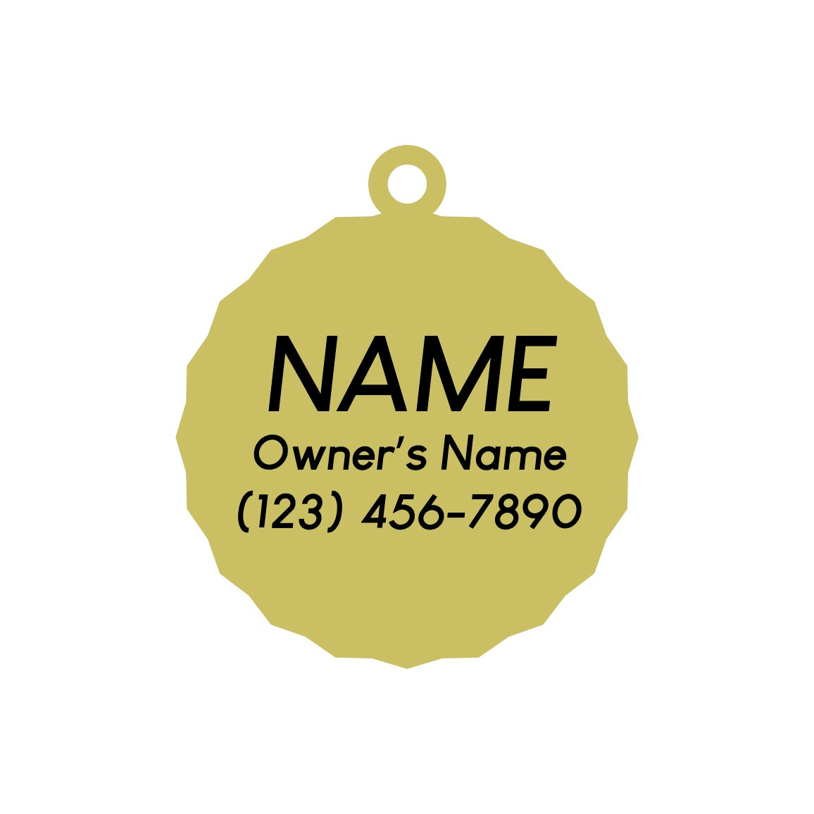 Americana Pet ID Tag