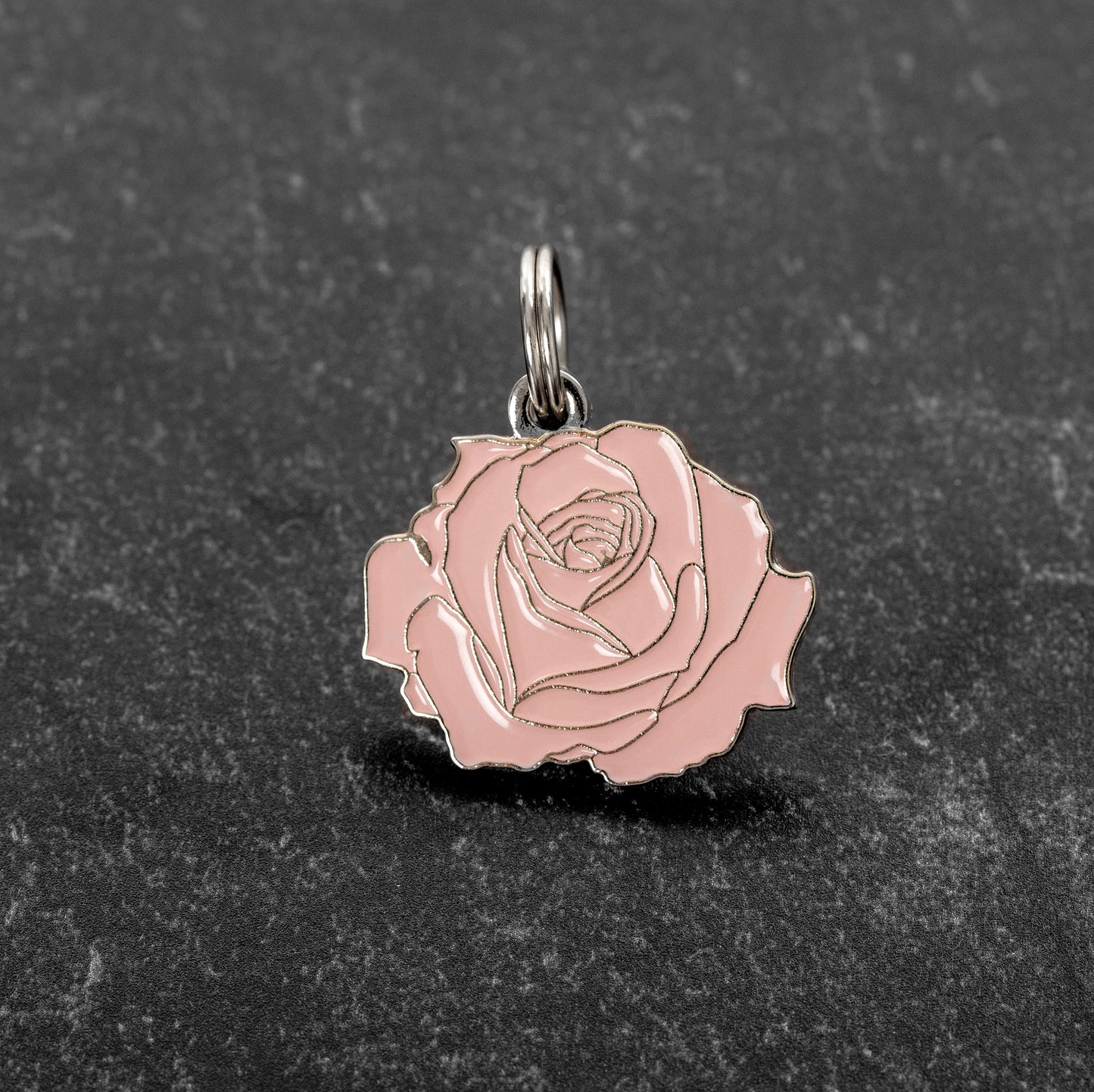 Rose Pet ID Tag