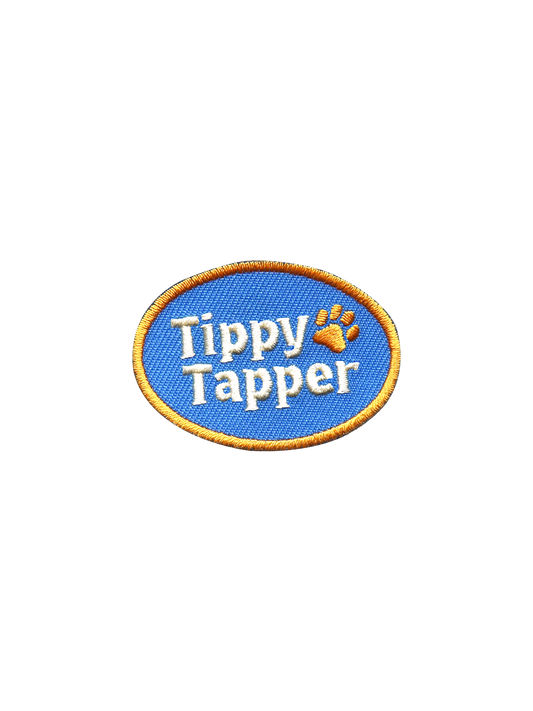 Tippy Tapper iron-on patch for dogs